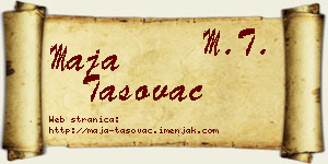 Maja Tasovac vizit kartica